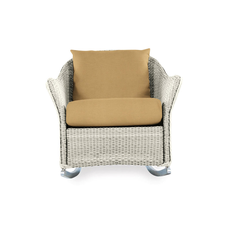 Weekend Retreat Outdoor Rocker Chair, Demo Oatmeal, Linen