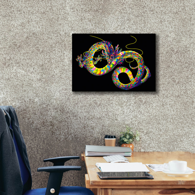 «Dragon chinois» par Bob Weer, H 18 po x l 26 po x P 0,75 po