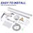 2-Handle Brushed Nickel Freestanding Tub Faucet with Handshower and Waterfall Spout-110992596