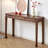 Modern simple rectangular brown console table-852275363