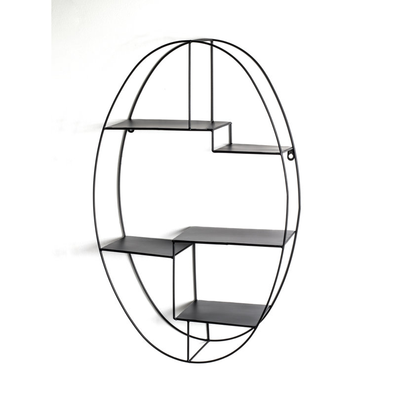 Tolentino 5 Piece Oval Metal Accent Shelf