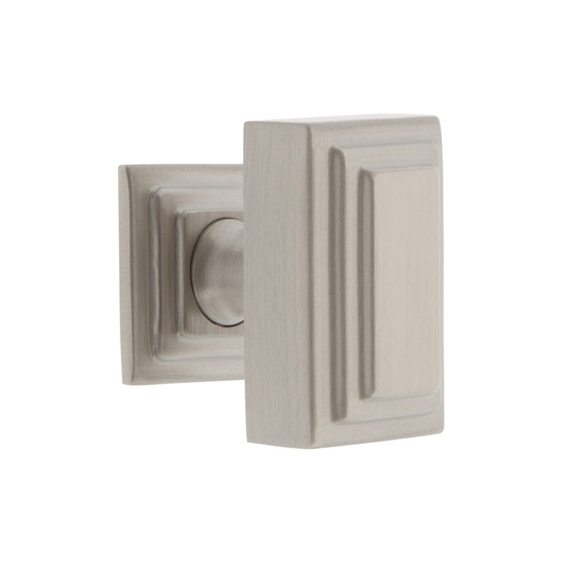 Poignée rectangulaire surdimensionnée Carr 1 3/4 po, Nickel satiné