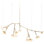 Lustre suspendu en laiton clair Myriad