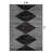 Black Ivory Geometric Stripe Area Rug-1671288278