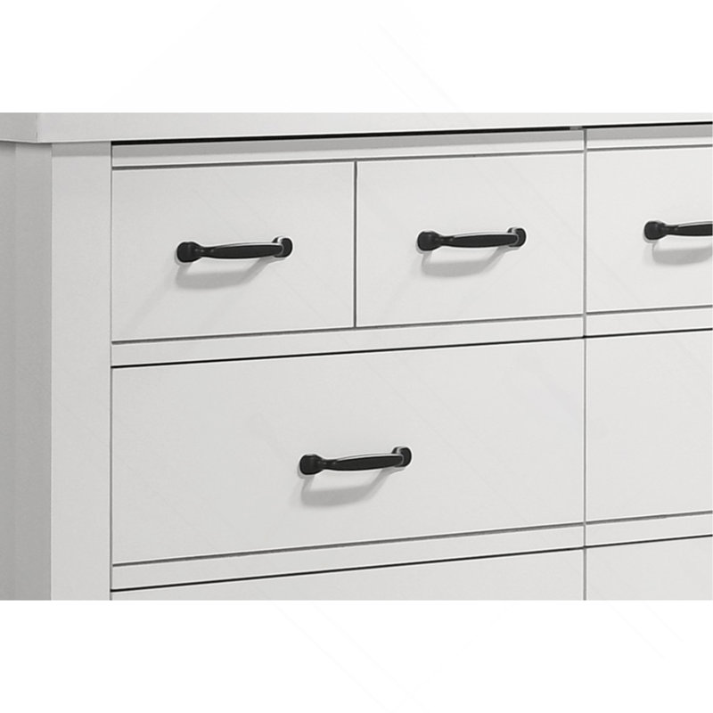 Commode blanche 6 tiroirs Cassini