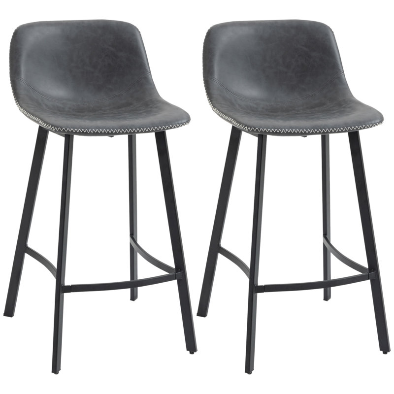 Tabouret de comptoir 27,25 po Drinkwater, Gris