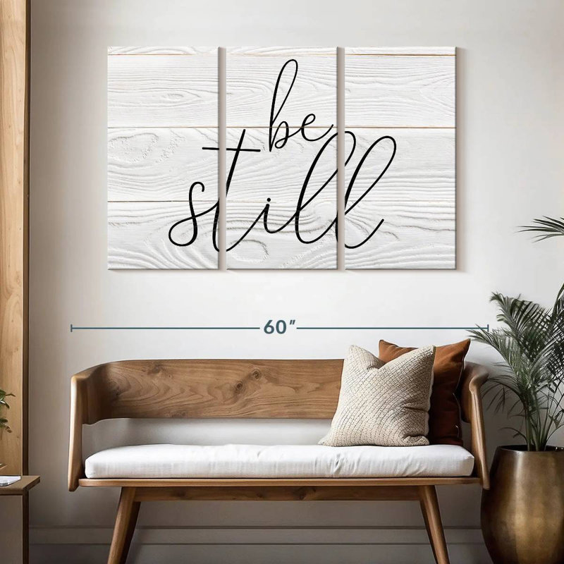 Tergel Be Still Typography I, 32" H x 50" W