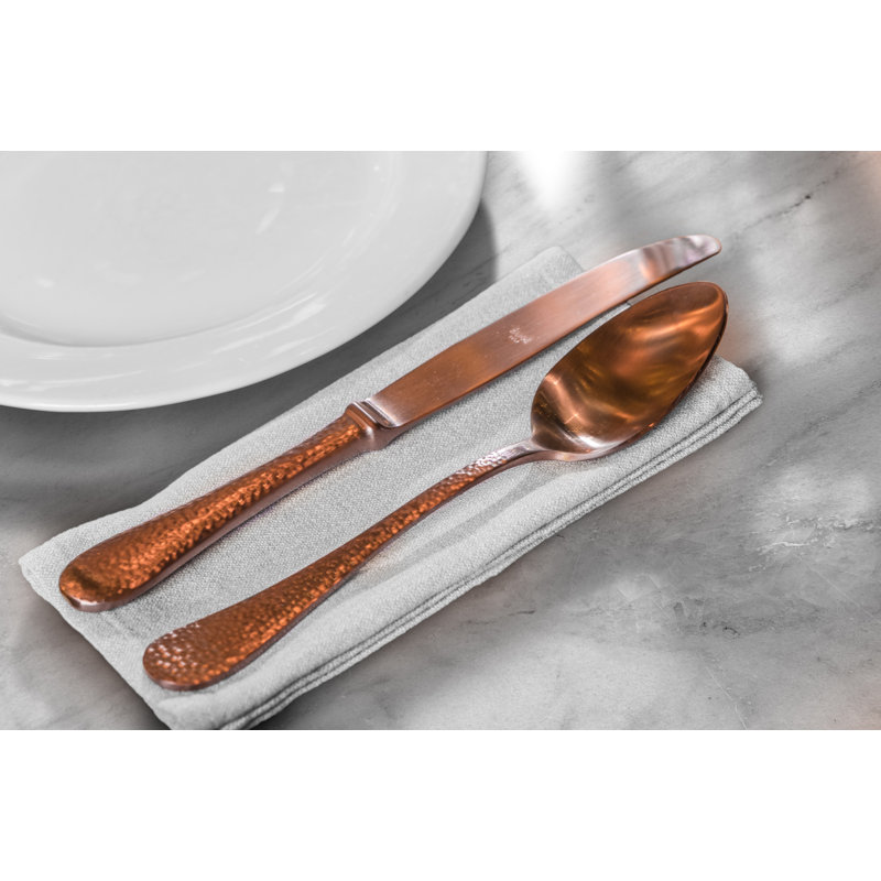 Epoque 5 - Piece Stainless Steel Flatware Set - Service for 1, Bronze
