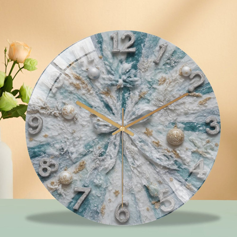 Horloge murale de Noël - Horloge murale 12 pouces