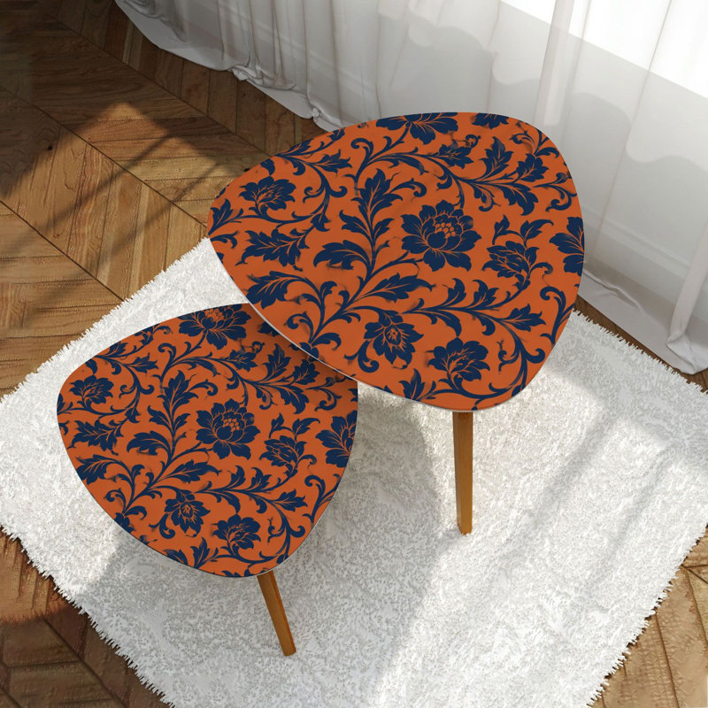 Ensemble de 2 tables basses gigognes Triangle