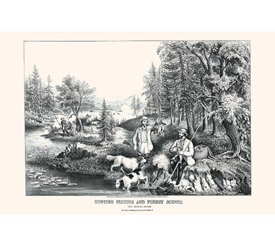 " Hunting Fishing And Forest Scenes Good Luck All Around "