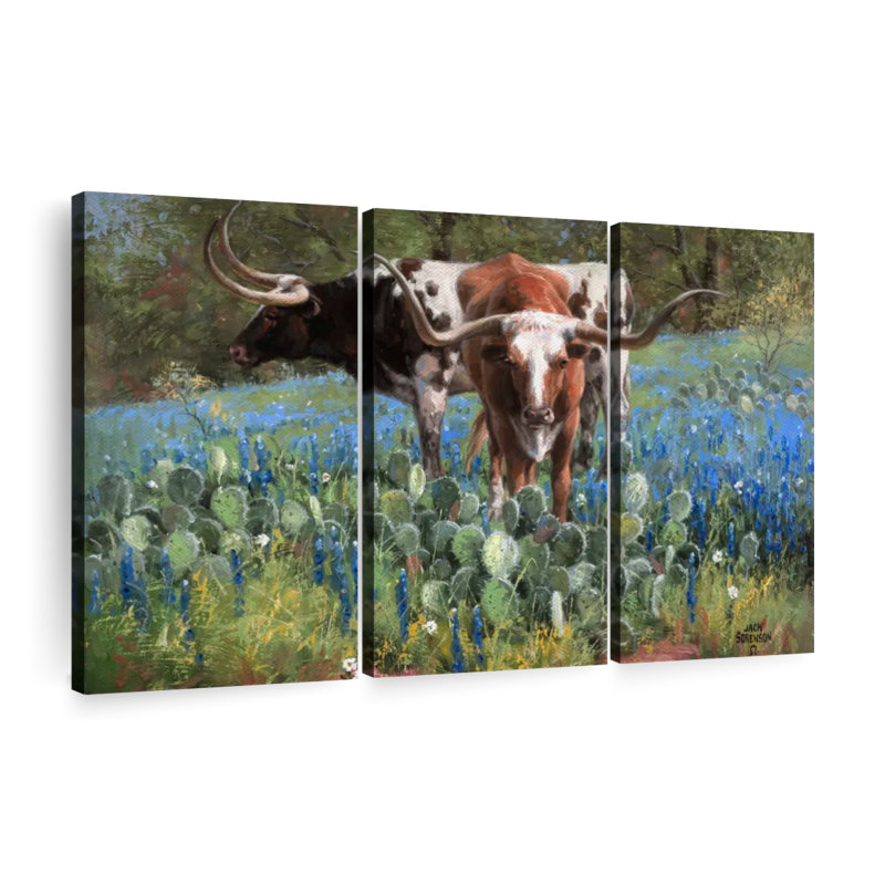 T For Texas Canvas Print, 48" H x 74" W x 1.25" D
