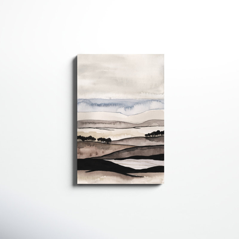 «Watercolor Strata I» par Grace Popp - reproduction d'art sur toile, H 30 po x l 20 po