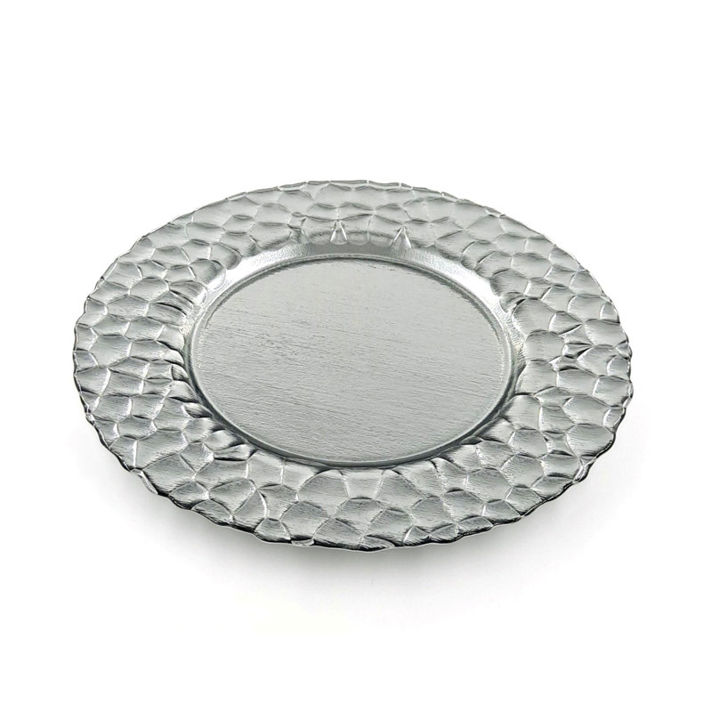 Glass Charger, Silver