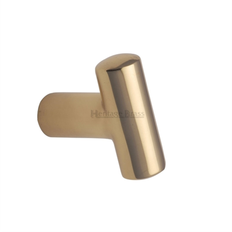 Heritage Brass Heritage Cabinet Knob T Shaped 35mm, Polished Brass