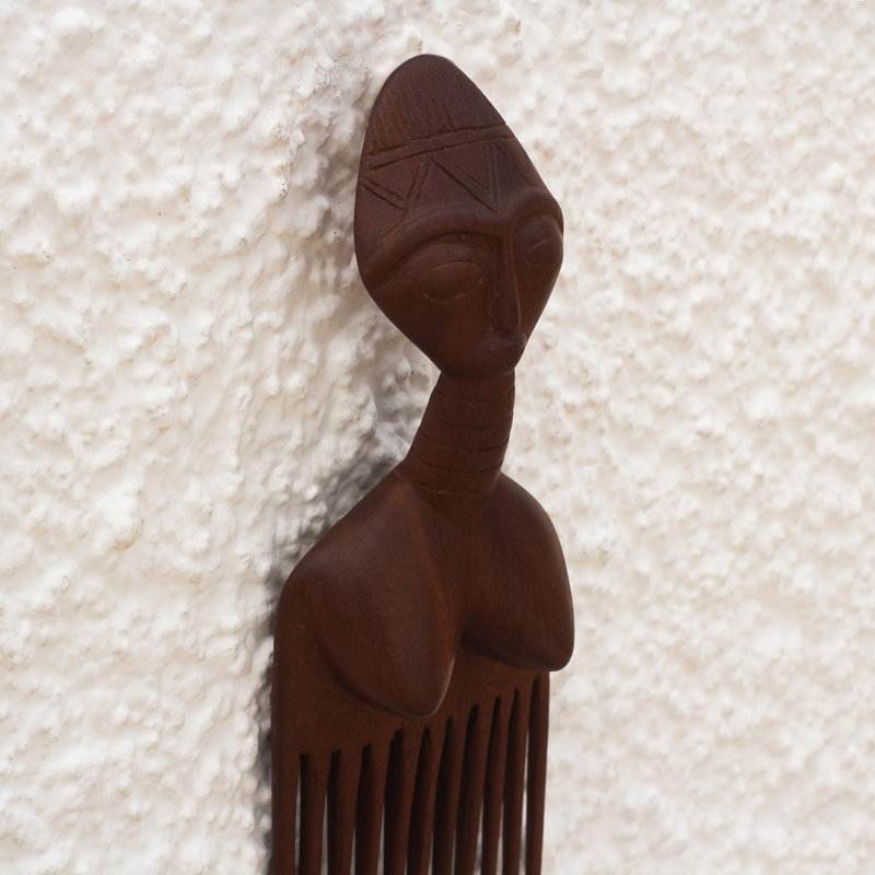 Décoration murale en bois d'acajou Dodzi