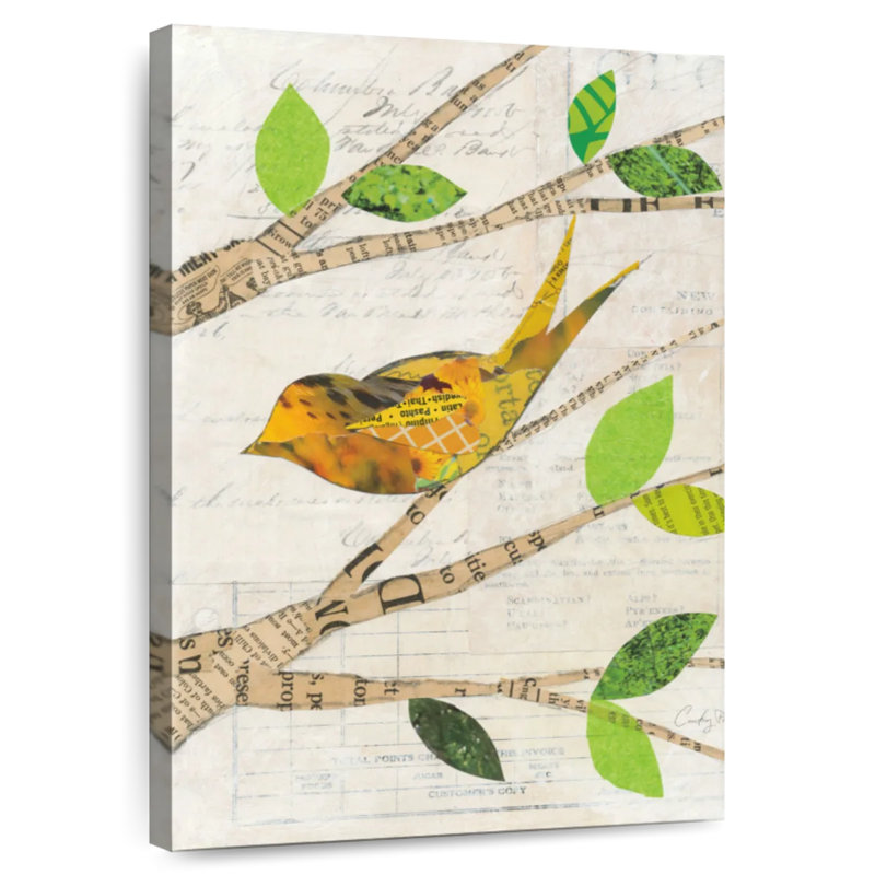Birds In Spring II, 12" H x 8" W