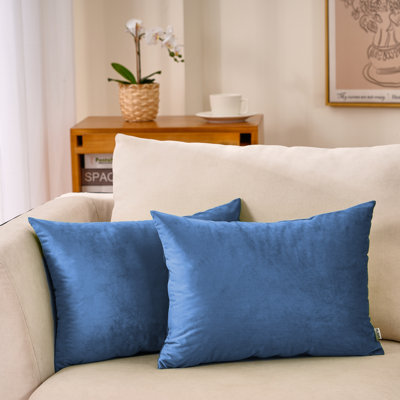 Housse de coussin en velours (ensemble de 2 housses de coussin seulement)