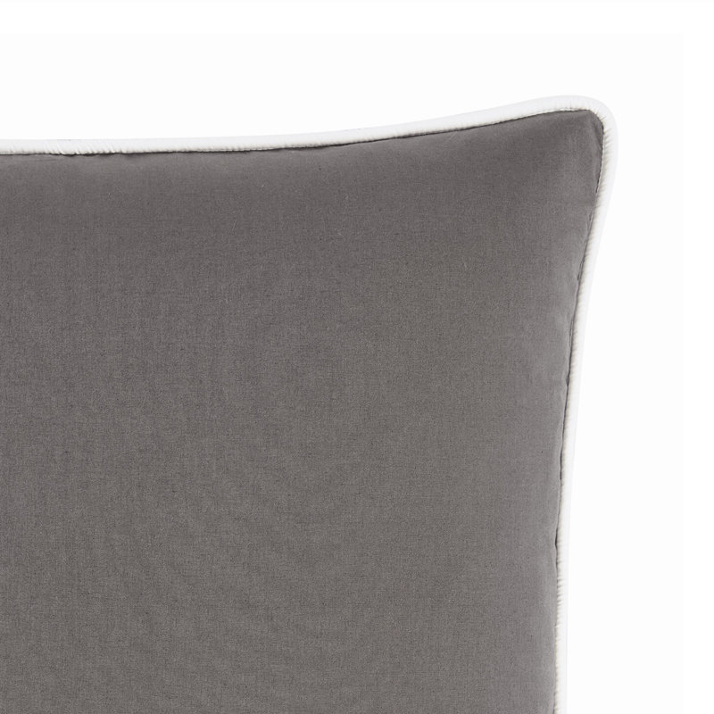 Coussin Brooklyn, Carré 20 po, Grey