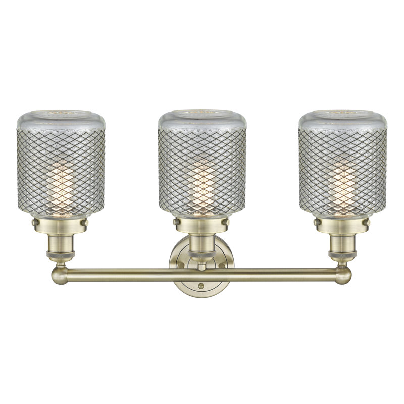 Dore 3 - Light Dimmable Vanity Light, Antique Brass