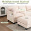 Canapé de salon modulaire en forme de U de 122,8 po, grand canapé modulaire 6 places Amold, canapé Cloud modulaire avec repose-pieds et USB-762075145-764887264