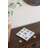 9X9" White Marble Tic-Tac-Toe Set With Natural Gray Pieces