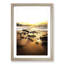 Sunrise at Tenby Beach in Wales in Abstract - Picture Frame Graphic Art Print-55727204-55727212