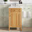Meuble-lavabo de 20 pouces avec lavabo, tablette réglable et tiroir inclinable