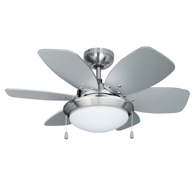 Paschke 76cm Ceiling Fan with Light Kit, No