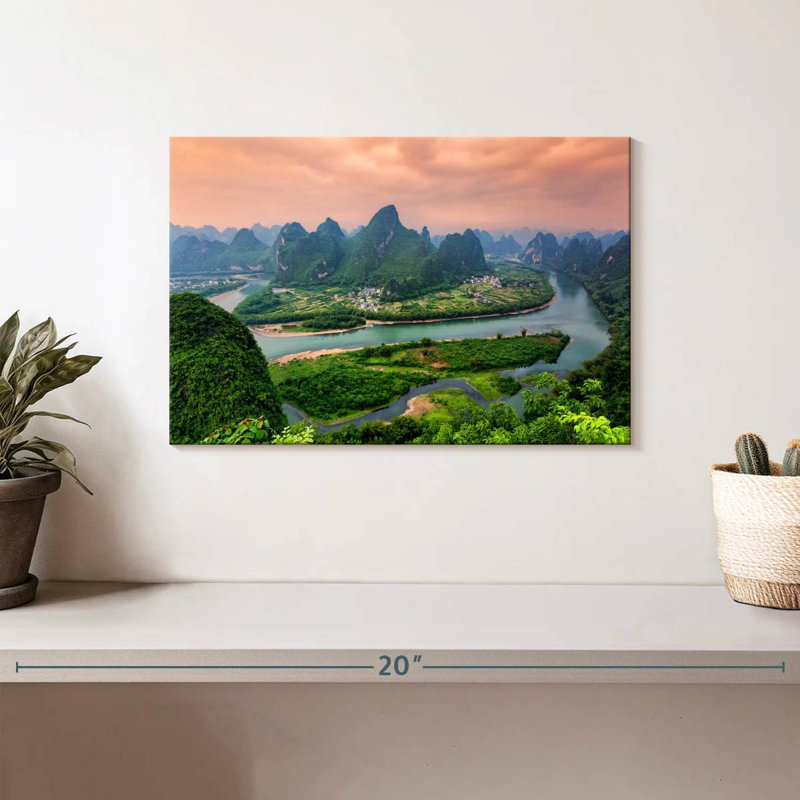 Nicci Asian River, 8" H x 12" W
