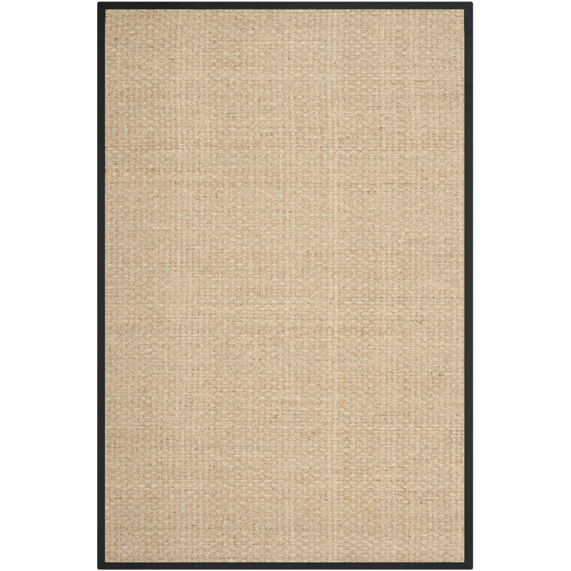 Tapis naturel / noir Auckland, Rectangle 6 pi x 9 pi