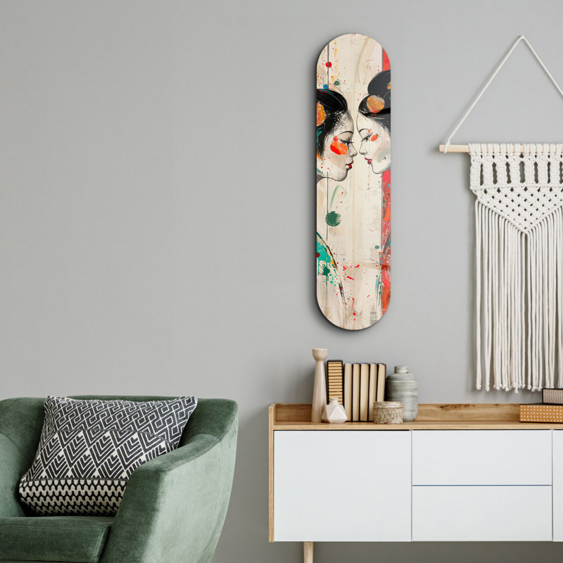 Peinture décorative en verre trempé