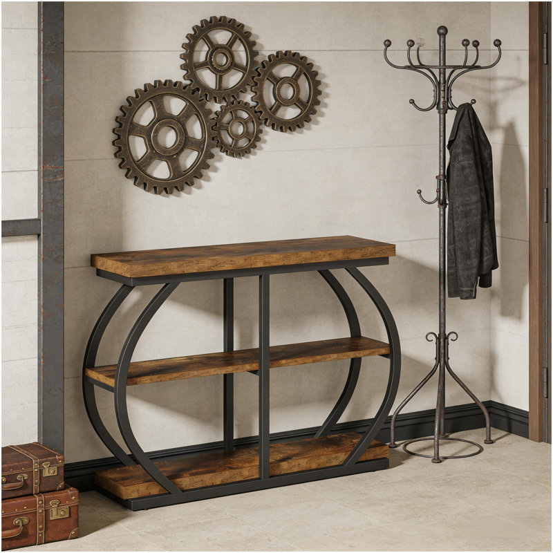 Grande table de rangement pour hall d'entrée et console