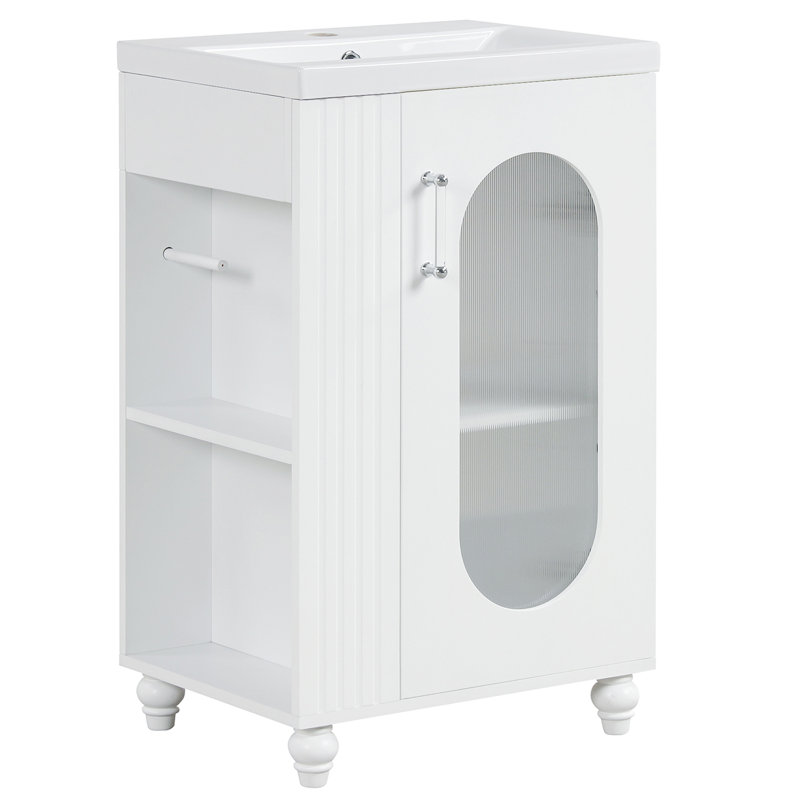 Soumitra 20'' Single Bathroom Vanity with Ceramic Top