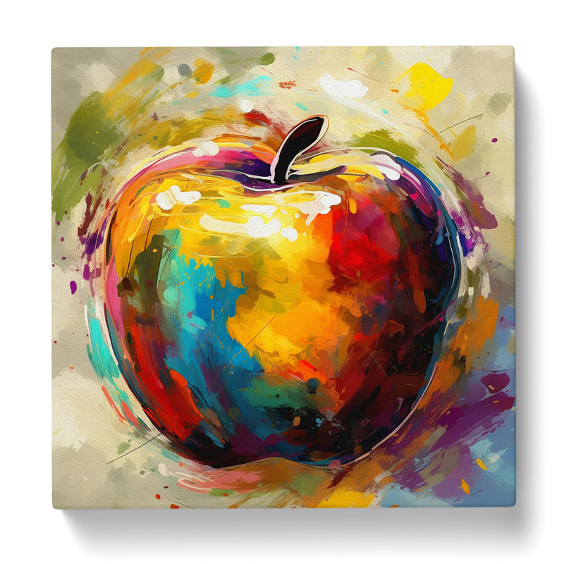 Apple Expressionism No.3 - Print, 35cm H x 35cm W x 3cm D