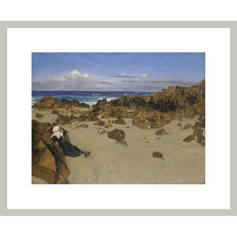 «Coast of Brittany (Alone with the Tide») par James McNeill Whistler, impression giclée encadrée, H 17,75 po x l 21,55 po