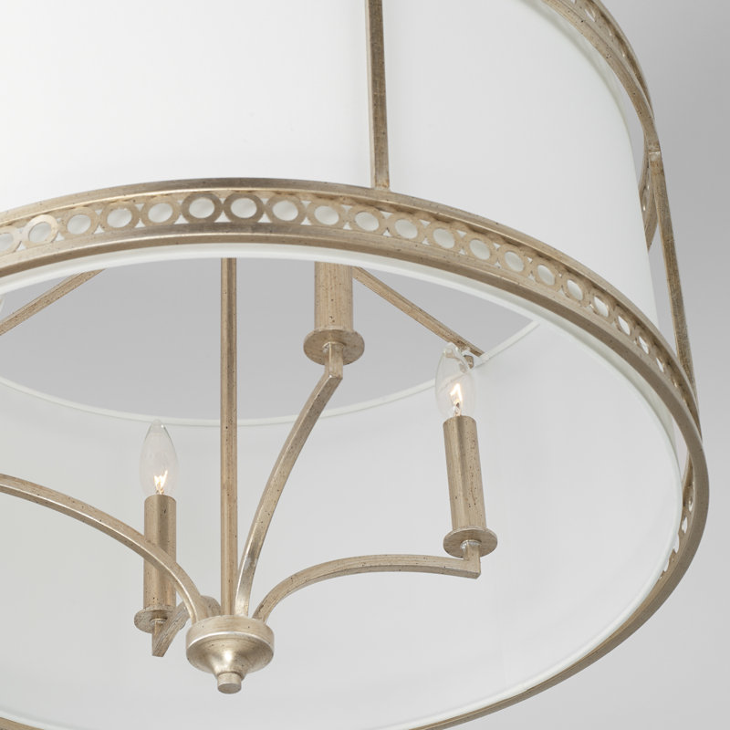  Luminaire suspendu tambour 4 lumières