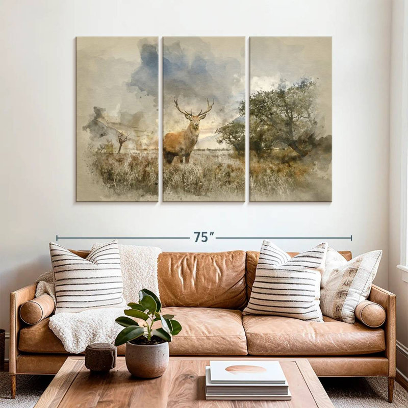 Peinture à l'aquarelle Brampt, H 32 po x l 50 po