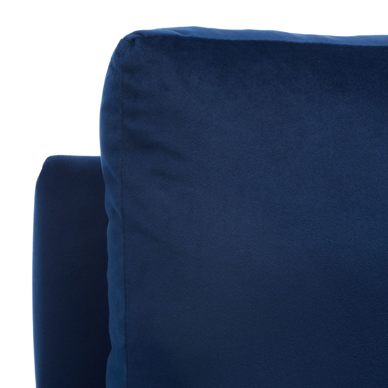 Fauteuil Kathryn, Velours bleu marine