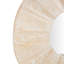 Grand miroir mural abstrait en bois de teck Cole and Grey
