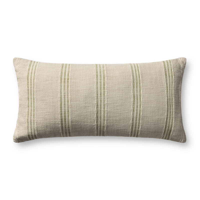 Coussin décoratif Magnolia Home par Joanna Gaines x Loloi Lincoln, Beige, Housse de coussin seulement - sans coussin