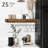 Rustic Brown Wall Mounted Bathroom Accessories - 16 Inch Shelves, Heavy Duty, Of 2, Over Toilet, Beauty 16-Inch Shelf For Display Uniqueness
