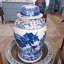 Blue and White Children Jar