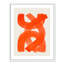 «Orange Strokes Print» par Haniff-129155853-129155863-129155876