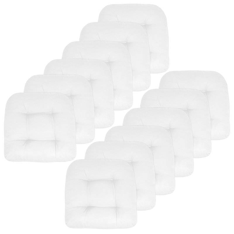 Coussins de siège de patio de Marina Marina, 12, Blanc