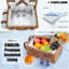 Panier en osier, service pour 2
