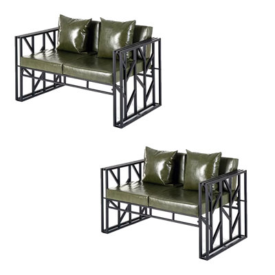 Faux Leather Upholstered Bench