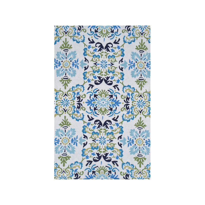 Ikat Indoor Rug, Rectangle 5' x 8'