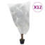  Ensemble de housse en molleton Plant de 12 blanc-616144491-616144485-616144509