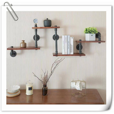 Tablette flottante en bois 4 pièces Jossalin
